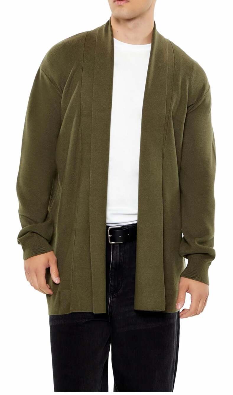 Forever 21 Open-Front Knit Cardigan Sweater